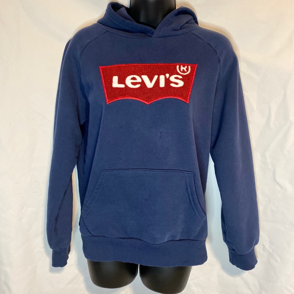Levi’s Spell Out blue soft hoodie